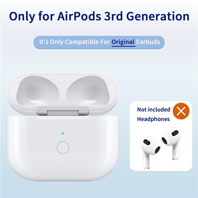 A004 For AirPods 3 Bluetooth Earphone Charging Case Wireless Charging Box, 8 Pin Interface