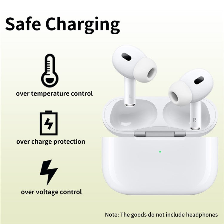 D03 For AirPods Pro 2 Charging Case 680mAh Wireless Charging Case with USB-C Charging Port