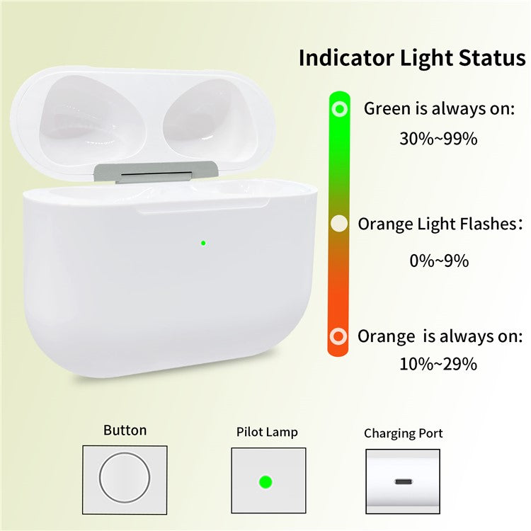 D04 For Apple AirPods 3 Charging Box USB-C Interface Wired / Wireless Bluetooth Earphone Charging Case