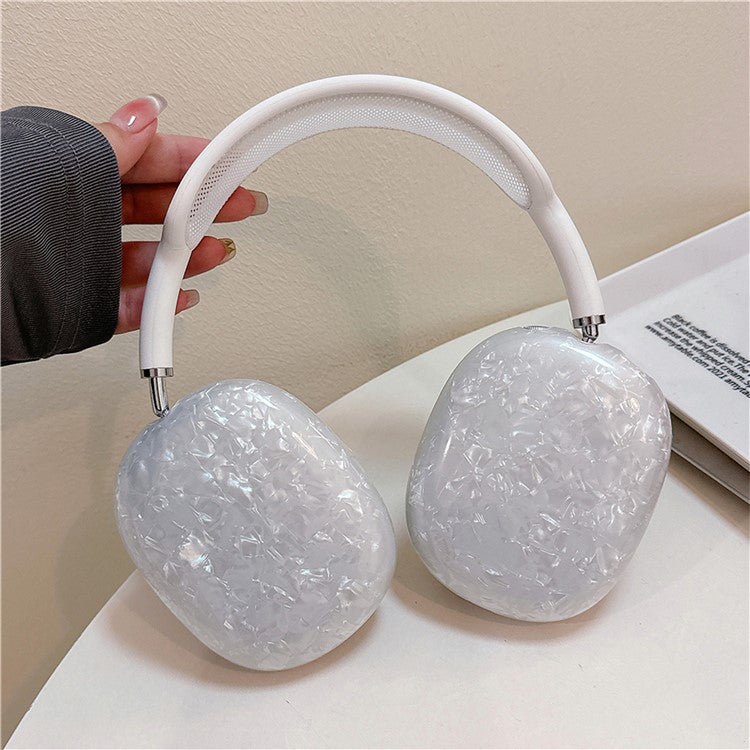 1 Pair TPU Earphone Ear Pads for AirPods Max 2024 (USB-C) / Max Replacement Earpads Headphone Ear Cushions - White