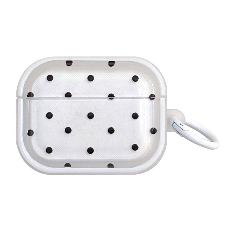 For Apple AirPods 3 Bluetooth Earphone Case Fresh Pattern TPU Anti-Drop Cover with Ring Buckle - Dot