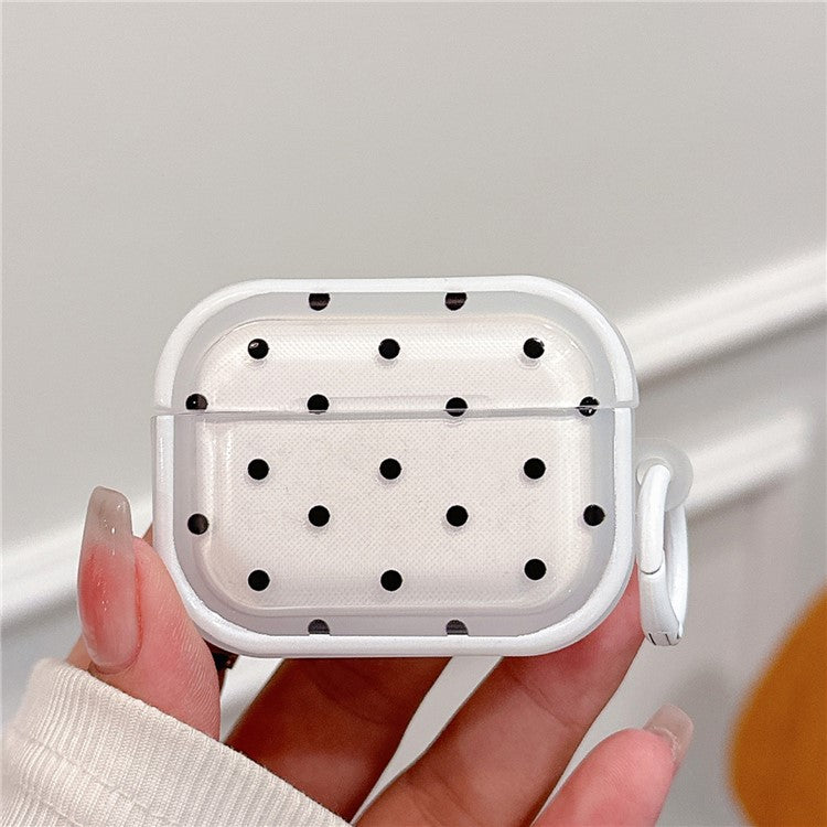 For Apple AirPods 3 Bluetooth Earphone Case Fresh Pattern TPU Anti-Drop Cover with Ring Buckle - Dot