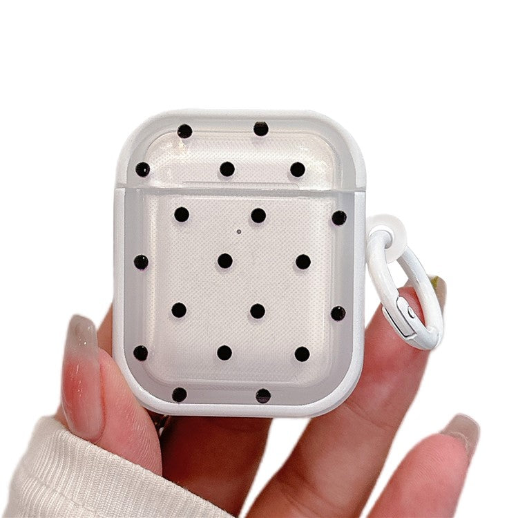 For Apple AirPods with Charging Case (2016) (2019) / Wireless Charging Case (2019) TPU Protective Cover with Buckle - Dot