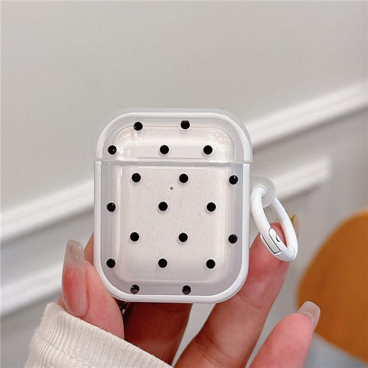 For Apple AirPods with Charging Case (2016) (2019) / Wireless Charging Case (2019) TPU Protective Cover with Buckle - Dot