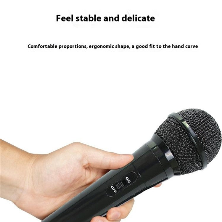 MB-102 High Sensitivity Dynamic Cardioid Microphone Wired Handheld Mic for Speech Karaoke