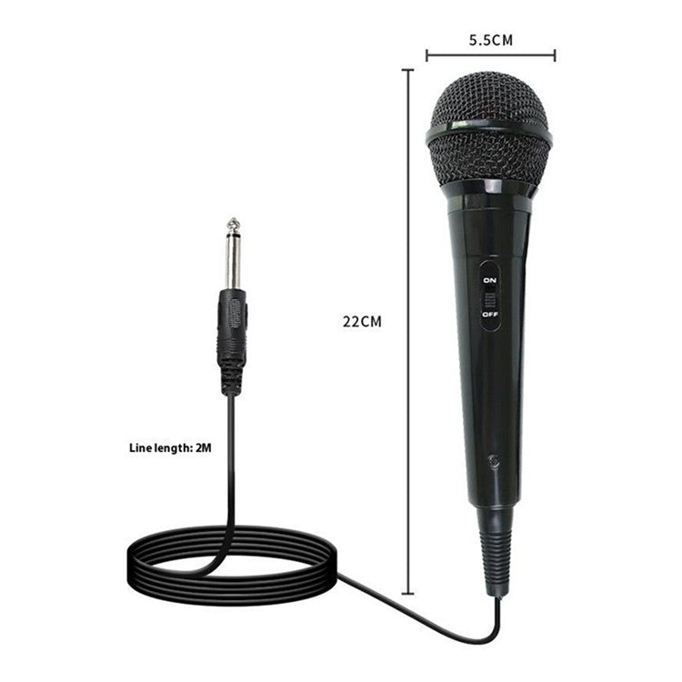 MB-102 High Sensitivity Dynamic Cardioid Microphone Wired Handheld Mic for Speech Karaoke