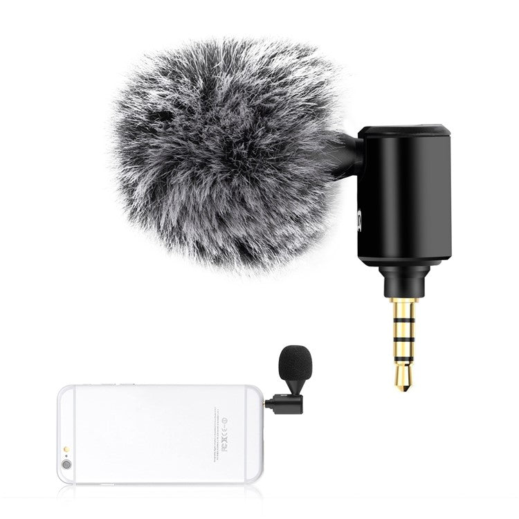 PULUZ PU614B  3.5mm Wireless Lavalier Microphone Clip-On Unidirectional Lapel Mic for Interview, Live Stream