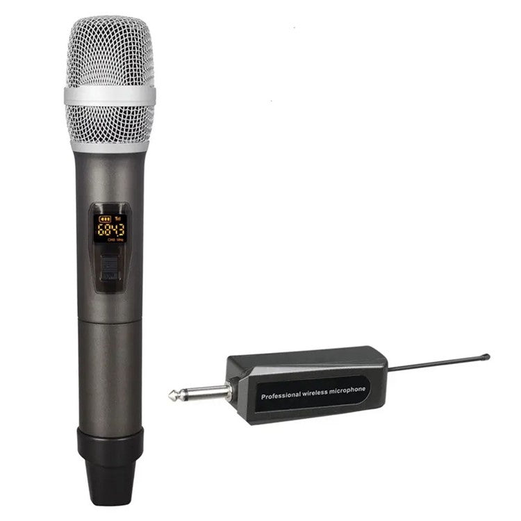 M-3 Portable Microphone Set with Receiver U-Band FM Wireless Microphone for Speaker Karaoke