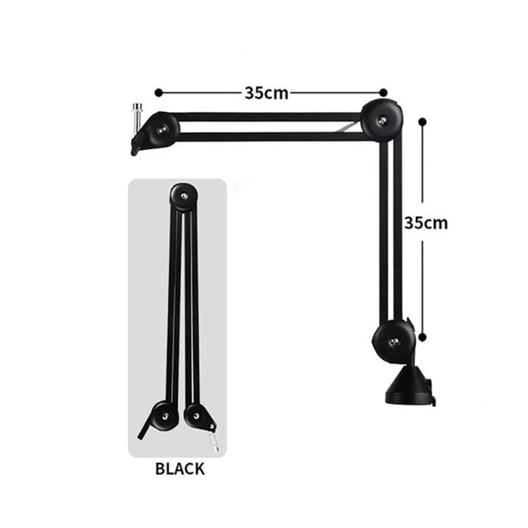 Professional Studio Condenser Microphone Adjustable Suspension Scissor Arm Stand 35cmx35cm