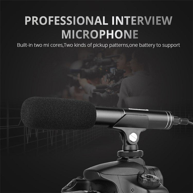 YELANGU MIC01 Condenser Microphone for Camera Recording Vocals Voice YouTube Tiktok