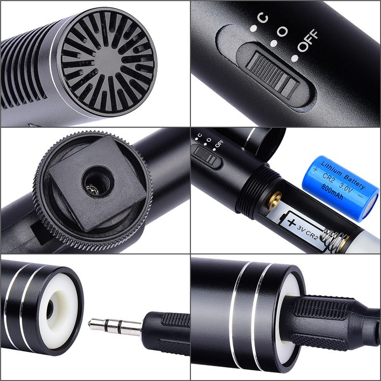 YELANGU MIC01 Condenser Microphone for Camera Recording Vocals Voice YouTube Tiktok