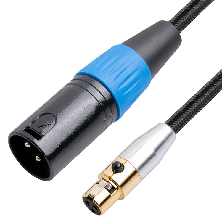 SA119GXK108BU 1m 3Pin XLR Mini Female Jack to 3Pin XLR Male Mic Cable Microphone Audio Adapter Wire Line