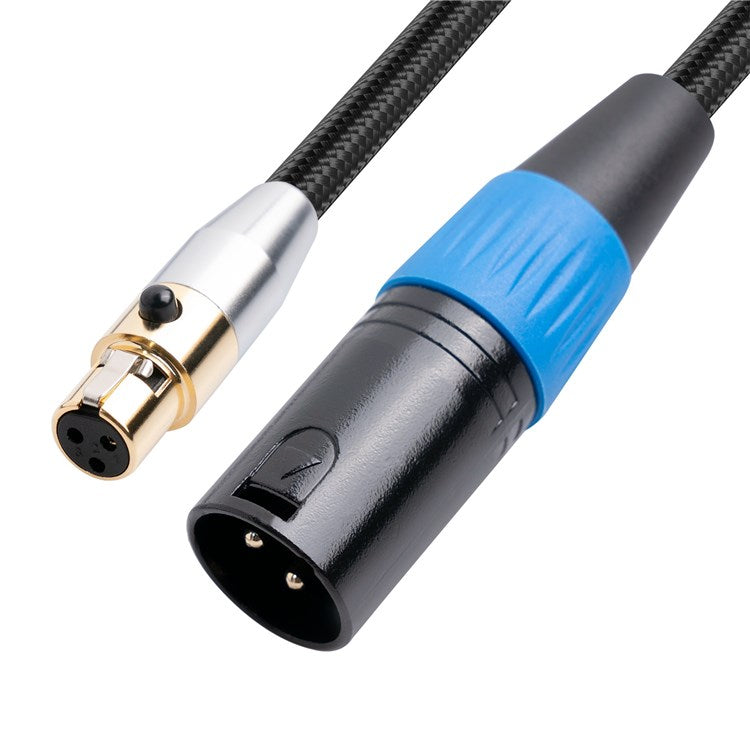 SA119GXK108BU 2m XLR Line Camera Video Assist Cord 24K Gold Plated Mini XLR Female to Male Connector Cable