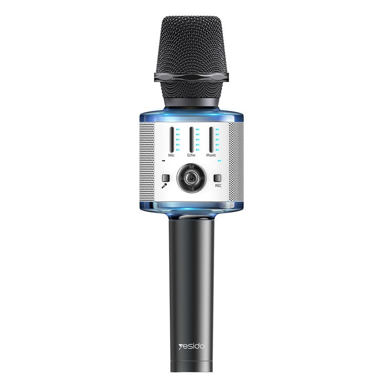 YESIDO KR10 Wireless Bluetooth Microphone Cordless Handheld Karaoke Microphone Support TF Card