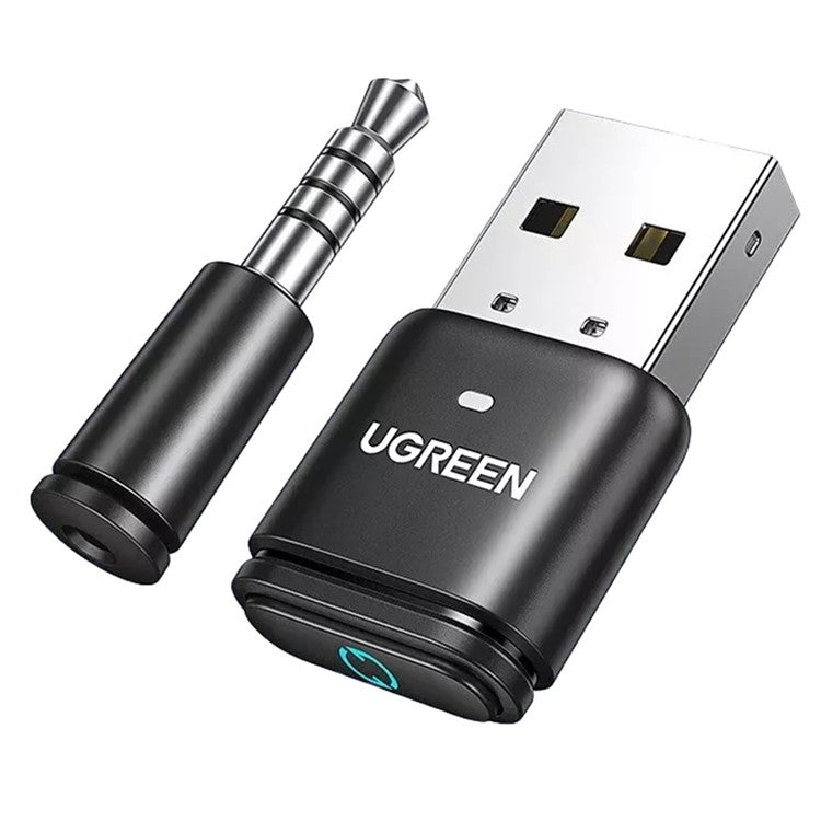 UGREEN 15765 USB Bluetooth 5.3 Adapter Aptx HD Audio Transmitter with 3.5mm Microphone