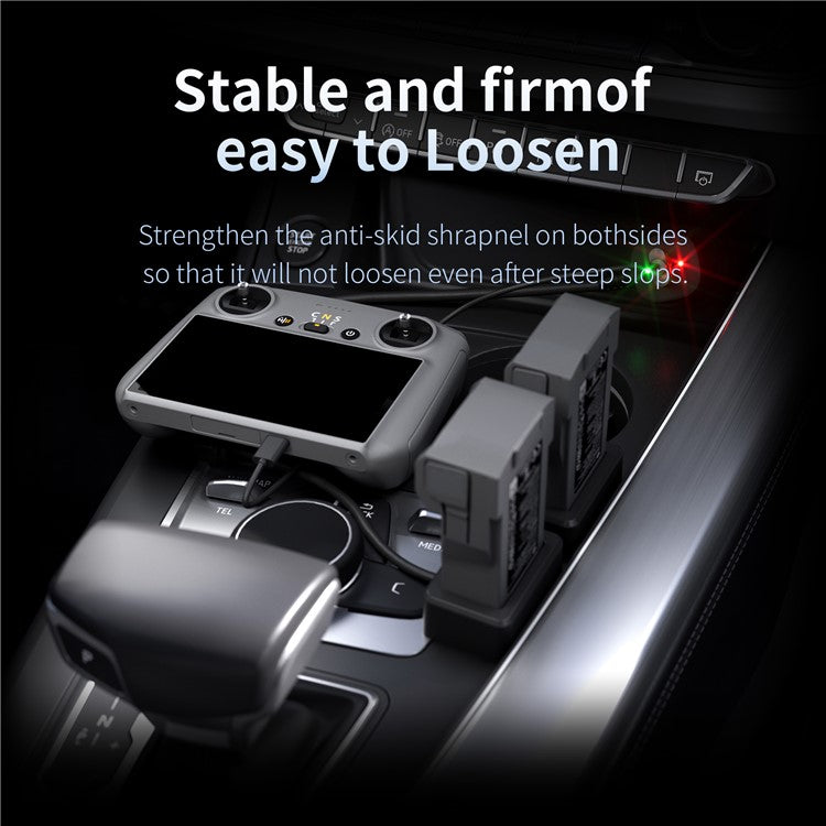 STARTRC 1124026 2-in-1 Battery Car Charger for DJI Mini 3 / 3 Pro Batteries and Remote Controller Charger Hub