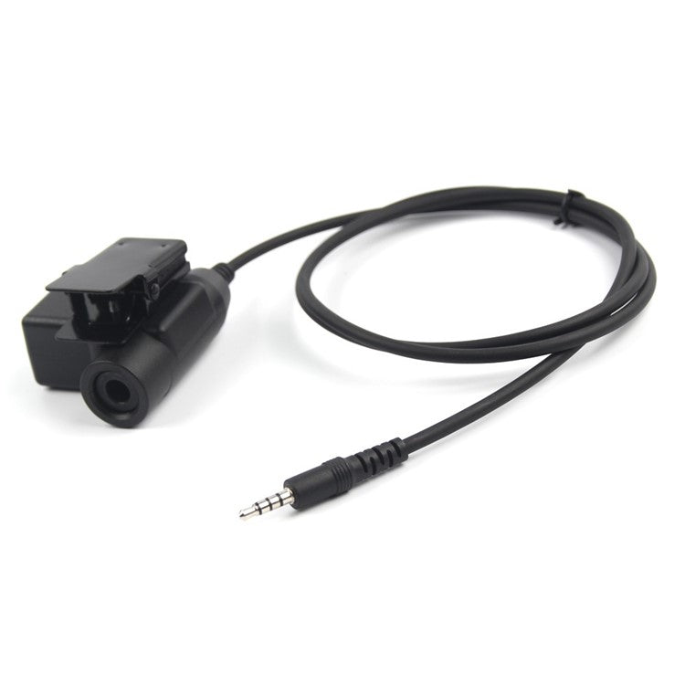 Z113 Standard Version 3.5mm Jack U94 PTT Cable Headset Adapter for Walkie Talkie / Phone