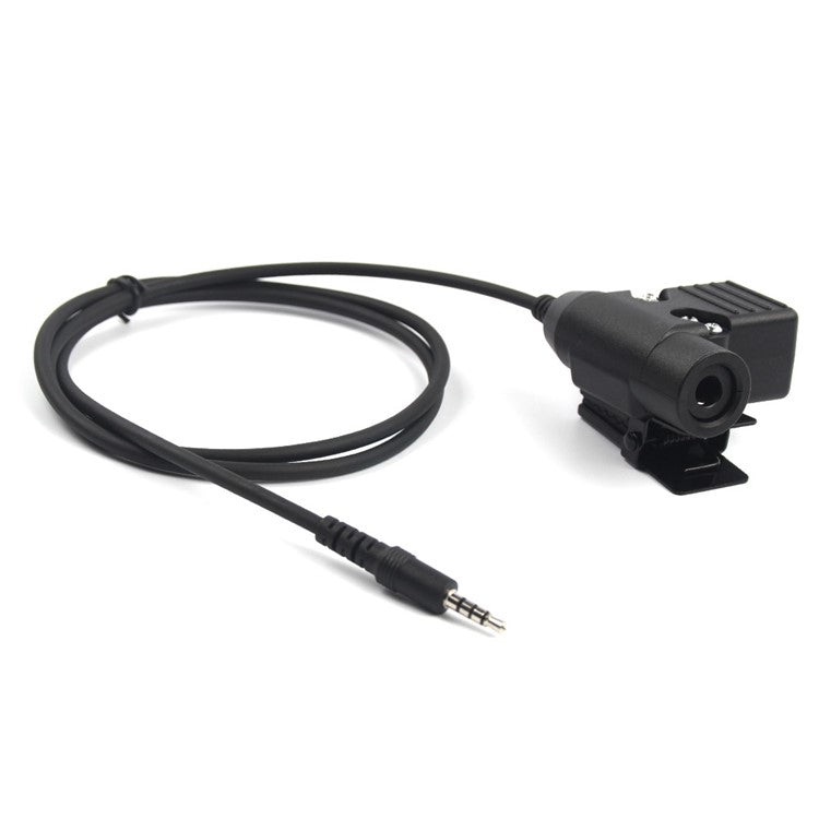 Z113 Standard Version 3.5mm Jack U94 PTT Cable Headset Adapter for Walkie Talkie / Phone