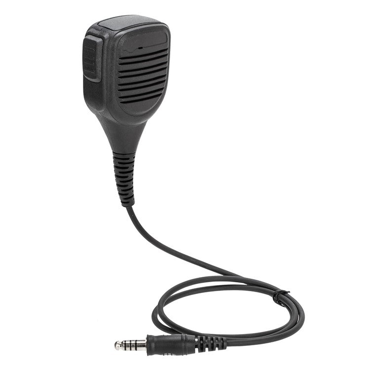 Universal Walkie Talkie 7.1mm Audio Jack Ham Radio Speaker Microphone with 360 Degree Rotating Clip