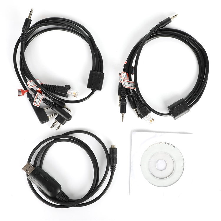 Two Way Radio 8 in 1 USB Programming Cable for Motorola / Puxing / Baofeng / Wouxun / Kenwood Car Radio