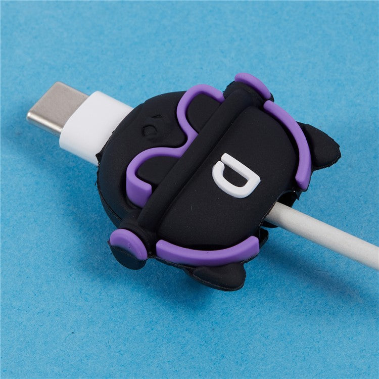 Cute Cartoon Data Cable Protector Prevent Breakage Charging Cord Saver Silicone Case - Style A