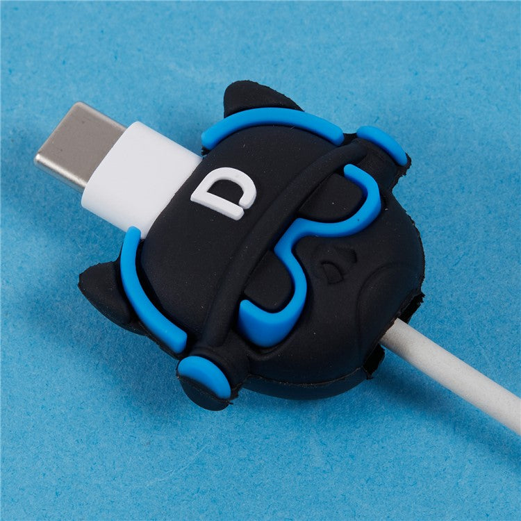 Cute Cartoon Data Cable Protector Prevent Breakage Charging Cord Saver Silicone Case - Style B