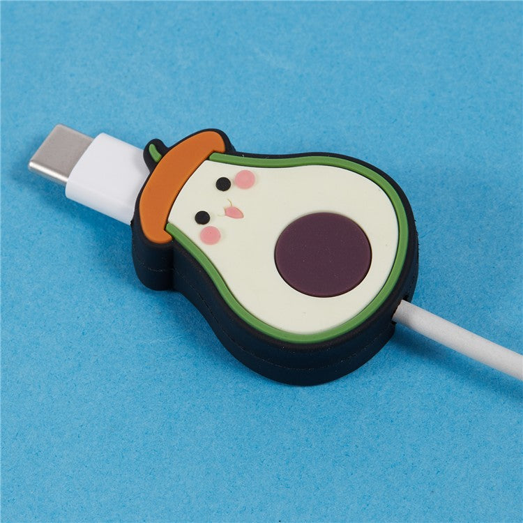 Cute Cartoon Data Cable Protector Prevent Breakage Charging Cord Saver Silicone Case - Style E