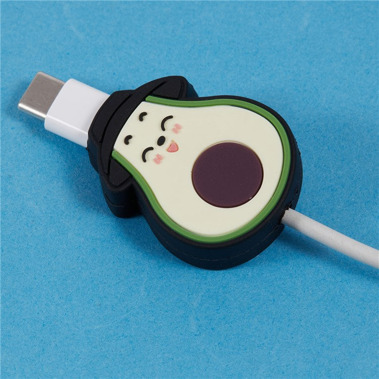 Cute Cartoon Data Cable Protector Prevent Breakage Charging Cord Saver Silicone Case - Style F