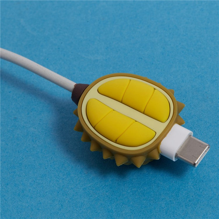 Cute Cartoon Data Cable Protector Prevent Breakage Charging Cord Saver Silicone Case - Style P