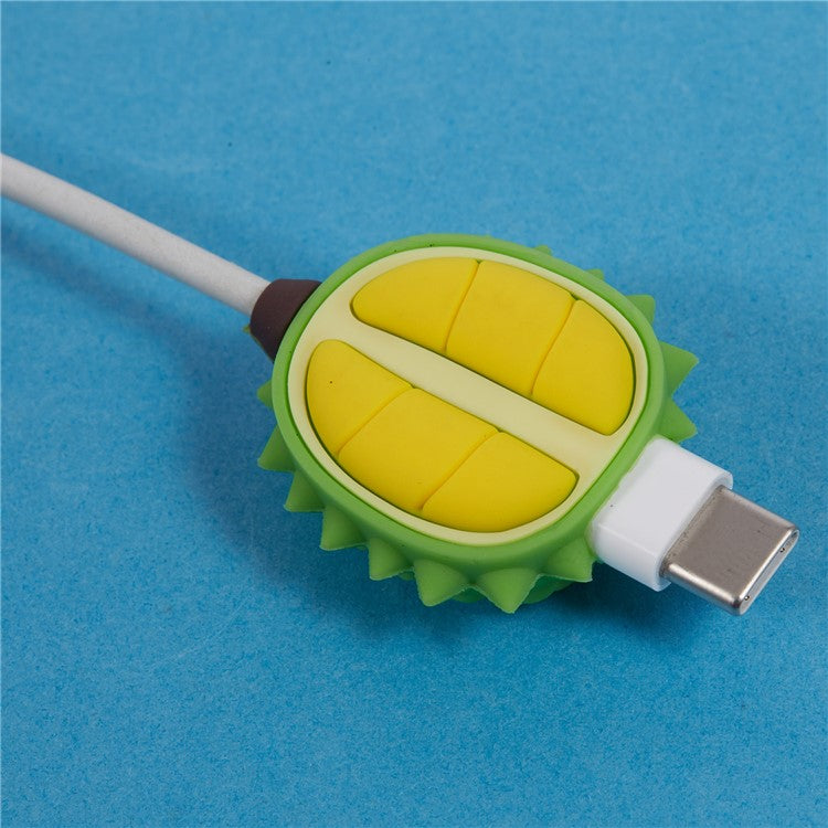 Cute Cartoon Data Cable Protector Prevent Breakage Charging Cord Saver Silicone Case - Style Q