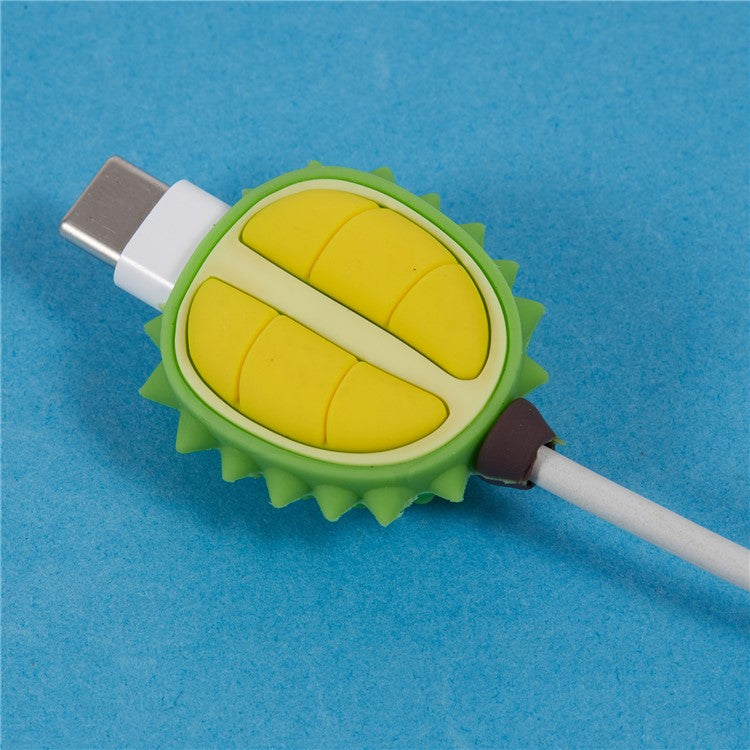 Cute Cartoon Data Cable Protector Prevent Breakage Charging Cord Saver Silicone Case - Style Q