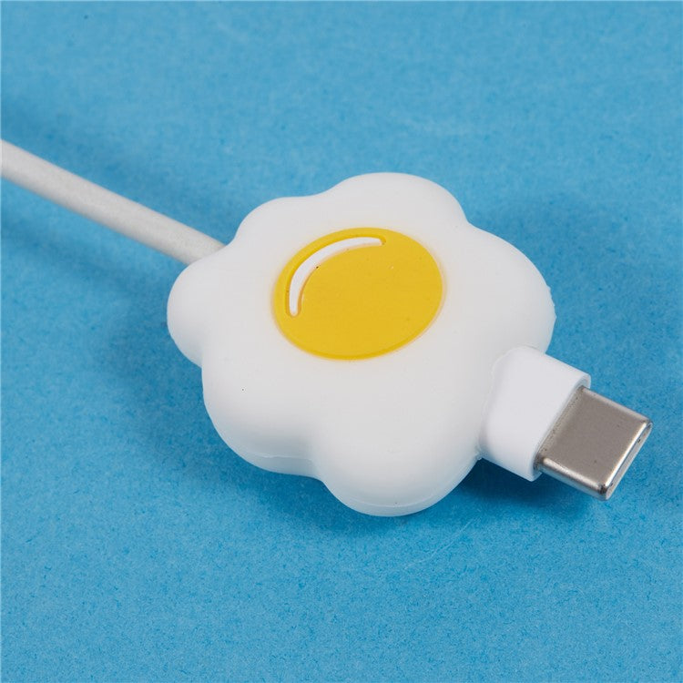 Cute Cartoon Data Cable Protector Prevent Breakage Charging Cord Saver Silicone Case - Style R