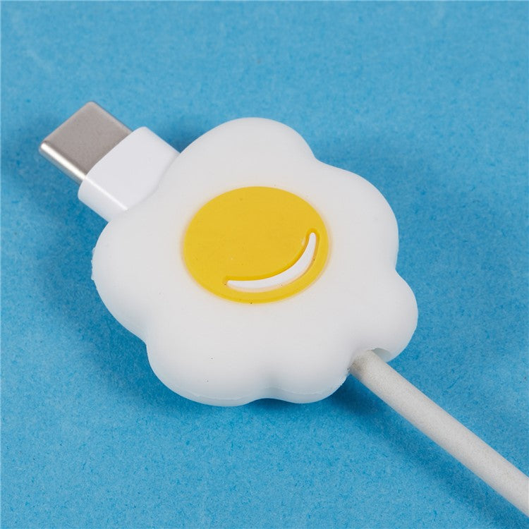 Cute Cartoon Data Cable Protector Prevent Breakage Charging Cord Saver Silicone Case - Style R