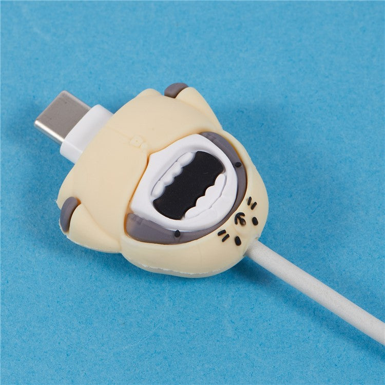 Cute Cartoon Data Cable Protector Prevent Breakage Charging Cord Saver Silicone Case - Style S