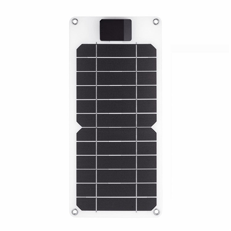 GKM215 6W 5V Monocrystalline Solar Panel Charger USB Port Portable for Cell Phone Camping Hiking Travel - Black