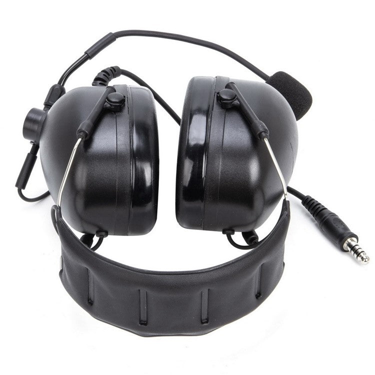 For Hytera PD708 / PD752 / PD752G / PD780 / PD780G Aviation Pilot Headphone Two Way Radio Headset with U94 PTT Adapter