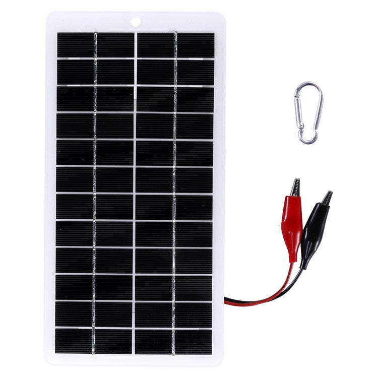 5W 12V Polycrystalline Solar Panel Lamp Water Pump Solar Charger with Clip