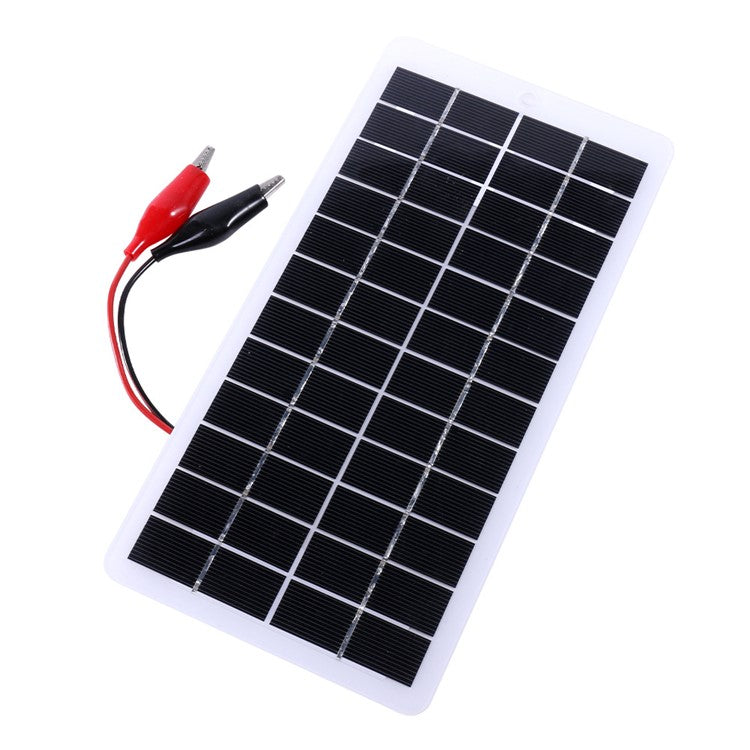 5W 12V Polycrystalline Solar Panel Lamp Water Pump Solar Charger with Clip