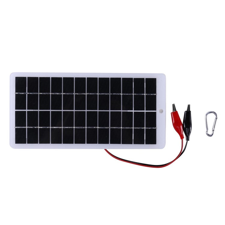 5W 12V Polycrystalline Solar Panel Lamp Water Pump Solar Charger with Clip