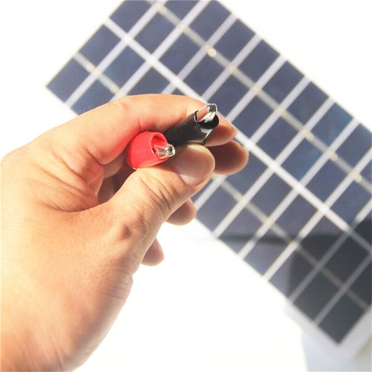 5W 12V Polycrystalline Solar Panel Lamp Water Pump Solar Charger with Clip