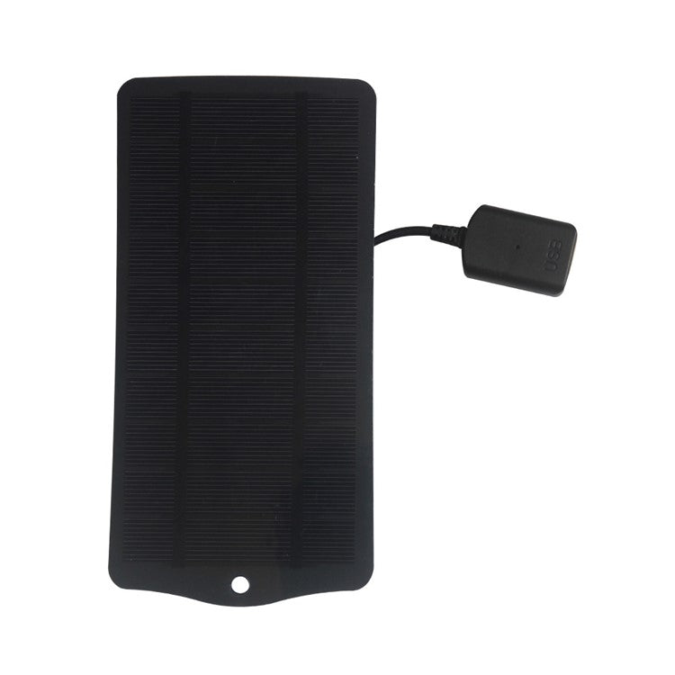 2.5W 5V Solar Panel Phone Fan Light Charger with USB Output Port - Black