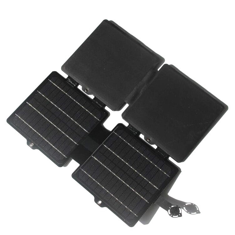 Portable 30W 5V / 12V ETFE Solar Panel Foldable Mobile Phone Charger - Black