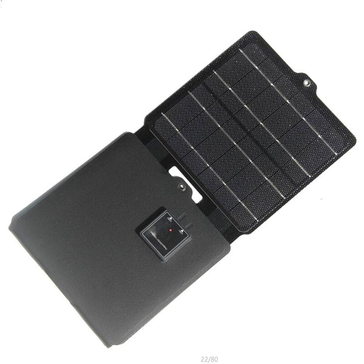 Portable 15W 5V Tri-Fold ETFE Solar Panel Mobile Phone Charger with Dual USB Port