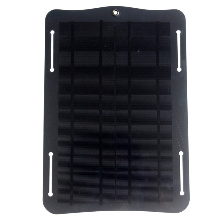 10W 5V Solar Panel USB Output Port Outdoor Phone Fan Flashlight Charger