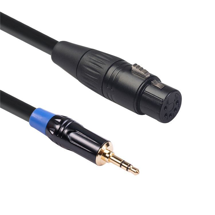 TC195BUXK1075-03 0.3m Male 3.5mm Audio to Cannon XLR Female Adapter Cord for Microphone Speakers Sound Consoles Amplifier