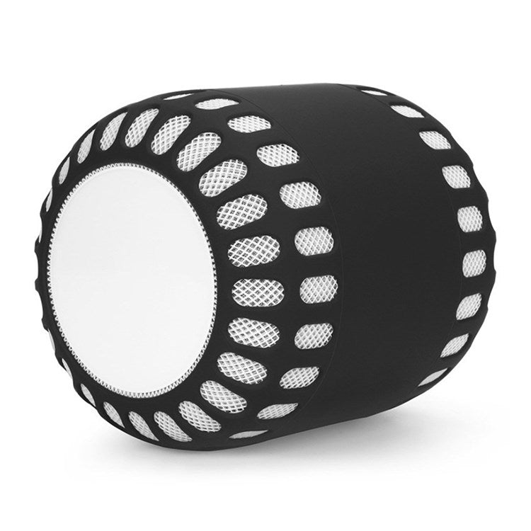 For HomePod Silicone Case Drop-proof Protective Cover Hollow-out Speaker Sleeve - Black