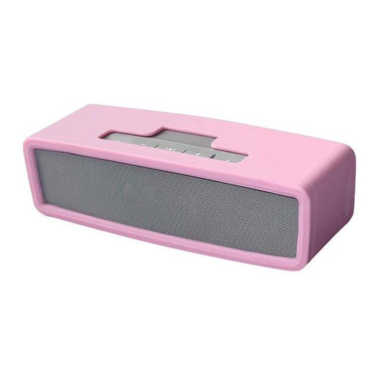 Protective Silicone Case Cover for Bose SoundLink Mini 1 / 2 Bluetooth Speaker Portable Carrying Pouch - Pink