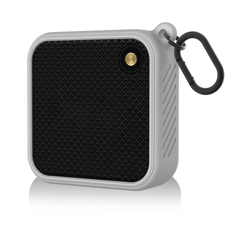 For Marshall Willen Bluetooth Speaker Silicone Carrying Case Anti-scratch Protective Cover - Light Grey