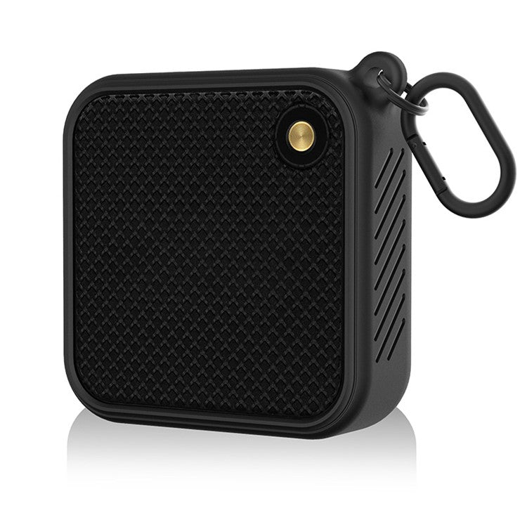 For Marshall Willen Bluetooth Speaker Silicone Carrying Case Anti-scratch Protective Cover - Black