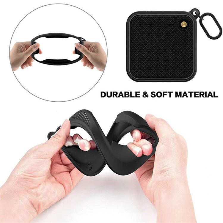 For Marshall Willen Bluetooth Speaker Silicone Carrying Case Anti-scratch Protective Cover - Black